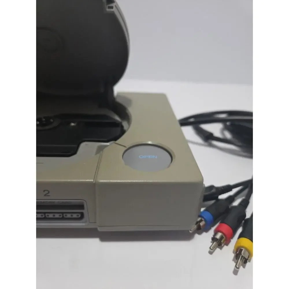 Sony PlayStation 1 PS1 SCPH-7500 Console AC AV Yellowed Working No Controller